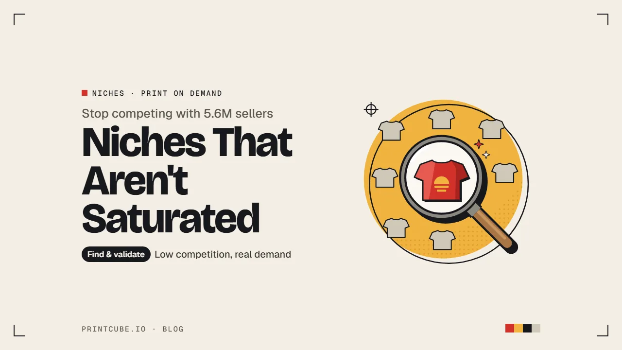 Print on Demand Niches That Aren't Saturated