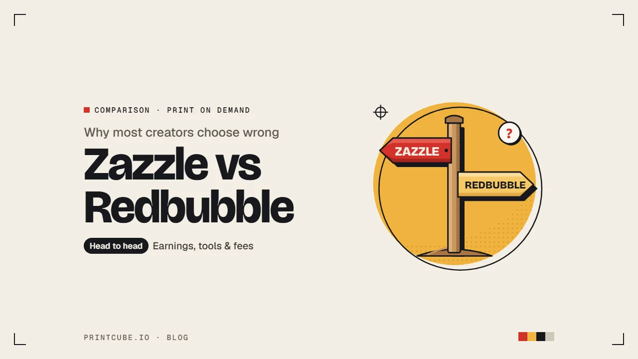 Zazzle vs Redbubble: Why Most Creators Choose Wrong
